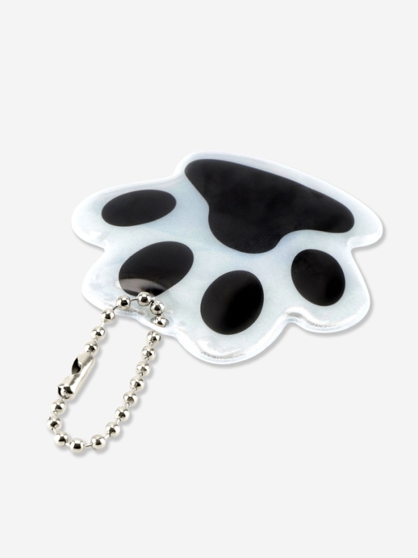 Светоотражающий элемент &laquo;Лапка&raquo;, двусторонний, 5,5 &times; 4,8 см, цвет белый