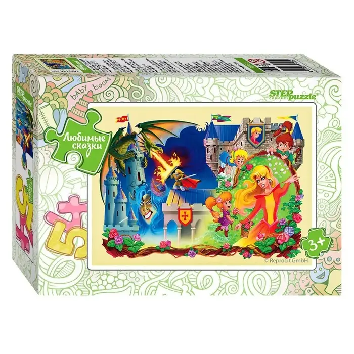 Мини-пазлы &laquo;Любимые сказки&raquo;, 54 элемента, МИКС