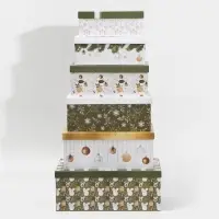 Набор подарочных коробок 6 в 1 &laquo;Новогодний подарок&raquo;, 20 х 12.5 х 7.5 ‒ 32.5 х 20 х 12.5 см, Новый год