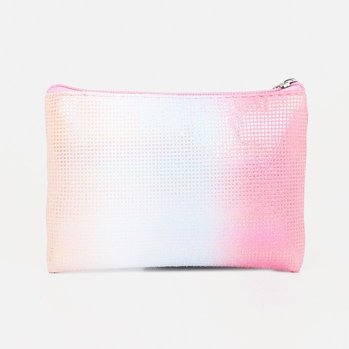 Набор косметичек 2 в 1 на молниях, цвет розовый Набор косметичек 2 в 1 на молниях, цвет розовый