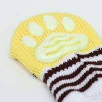 Носки нескользящие, размер M (3/4 * 7,5 см), набор 4 шт, цыпленок Носки нескользящие, размер M (3/4 * 7,5 см), набор 4 шт, цыпленок