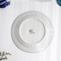 Тарелка «Цветы», плоская, D=24 см, H=2 см, гжель Тарелка «Цветы», плоская, D=24 см, H=2 см, гжель