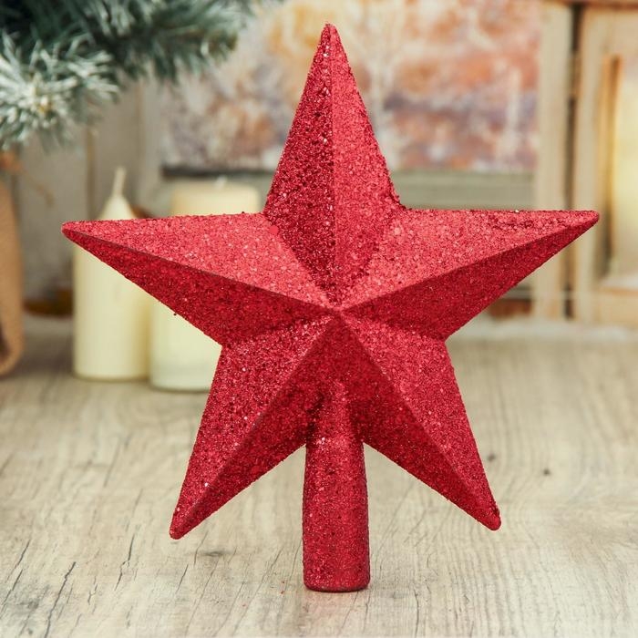 Наконечник Наконечник "Звезда" блеск 18,5x20 см, красный