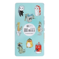 Пенал-футляр металлический 183 х 100 х 14 мм, Феникс "Монстрики" Пенал-футляр металлический 183 х 100 х 14 мм, Феникс "Монстрики"