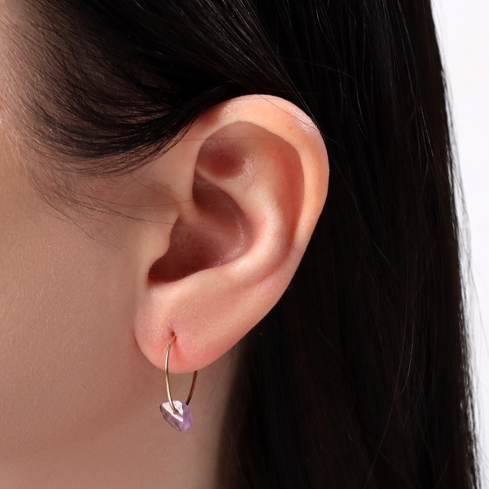 Набор серьги 3 пары &laquo;Дары&raquo;, цветной в золоте