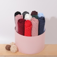 Кружевная эластичная ткань, 190 мм × 2,7 ± 0,5 м, цвет синий Кружевная эластичная ткань, 190 мм × 2,7 ± 0,5 м, цвет синий