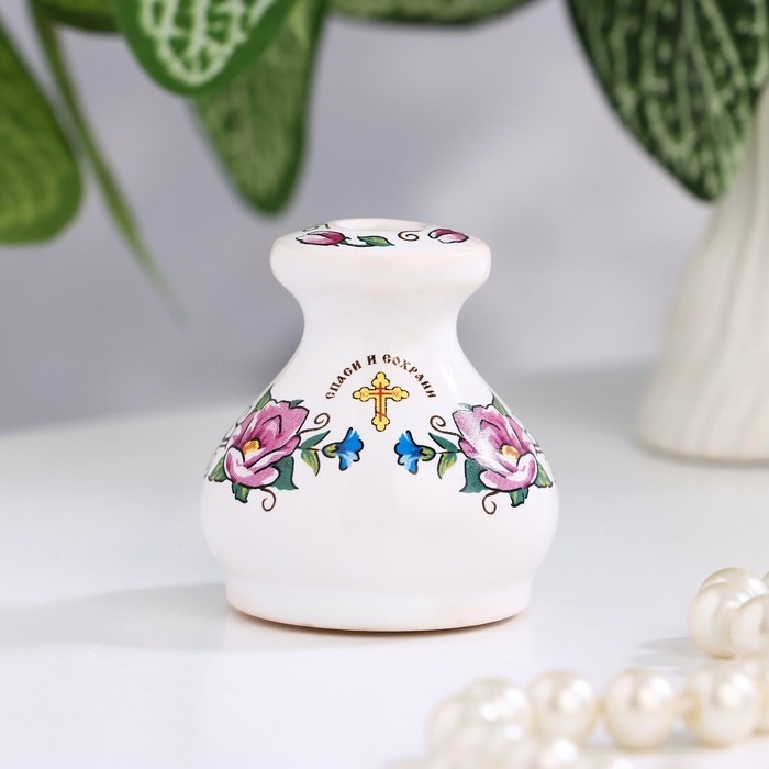 Подсвечник "Бочонок", керамика