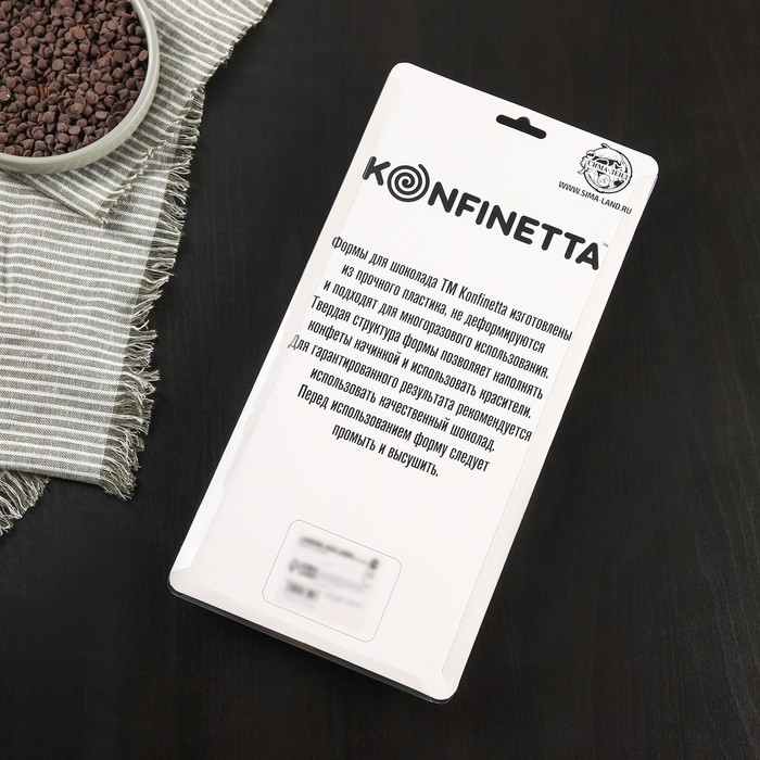 Форма для конфет и шоколада KONFINETTA &laquo;Полусфера&raquo;, 27,5&times;13,5 см, 24 ячейки 3&times;3 см, цвет прозрачный