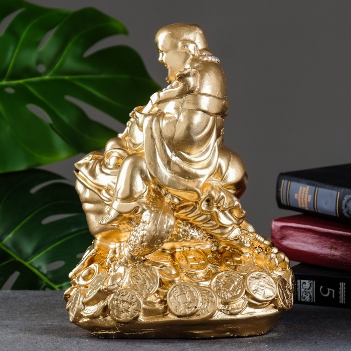 Копилка Копилка "Хотей на лягушке" средний, 25х17х19см