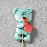 Леденец ручной работы &laquo;Мишка с сердцем&raquo; 30 г, микс