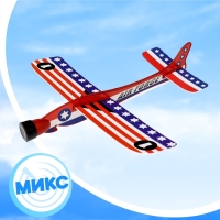Самолет с запуском «Планер», цвета МИКС Самолет с запуском «Планер», цвета МИКС