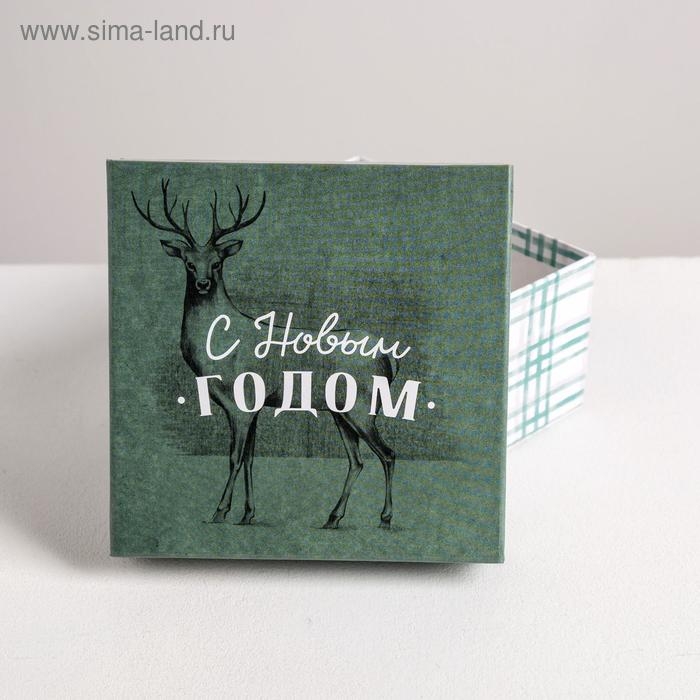 Набор подарочных коробок 5 в 1 &laquo;С новым годом&raquo;, 14 х 14 х 8 - 22 х 22 х 12 см, Новый год