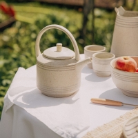 Чайник заварочный керамический SL Home &laquo;Райяс&raquo;, 1 л, 18&times;13&times;20,5 см, цвет бежевый