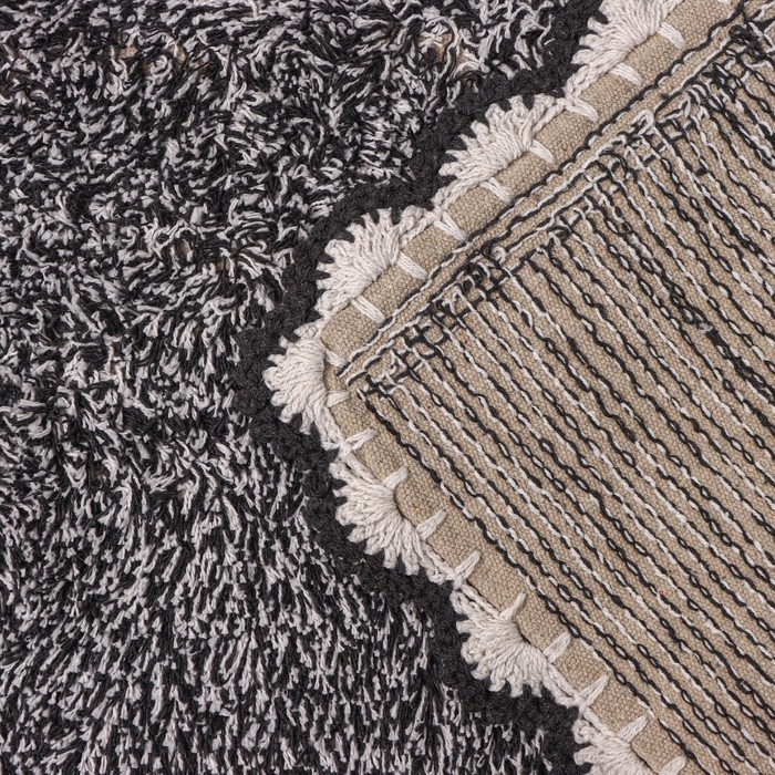 Коврик для дома Доляна &laquo;Тэя&raquo;, 50&times;80 см, цвет чёрный