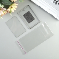 Заготовка акрилового магнита 5х7,5 см прозрачный (набор 2 детали+пакет) Заготовка акрилового магнита 5х7,5 см прозрачный (набор 2 детали+пакет)