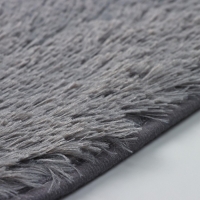 Коврики для ванной и туалета Доляна &laquo;Пушистик&raquo;, 2 шт: 38&times;40 см, 40&times;60 см, цвет серый