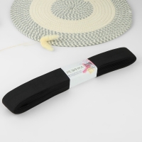 Резинка вязаная, 40 мм, 10 ± 0,5 м, цвет чёрный Резинка вязаная, 40 мм, 10 ± 0,5 м, цвет чёрный