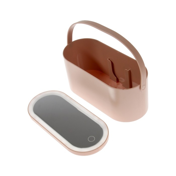 Кейс для косметики с зеркалом KZ-14, подсветка, 96 диодов Кейс для косметики с зеркалом KZ-14, подсветка, 96 диодов