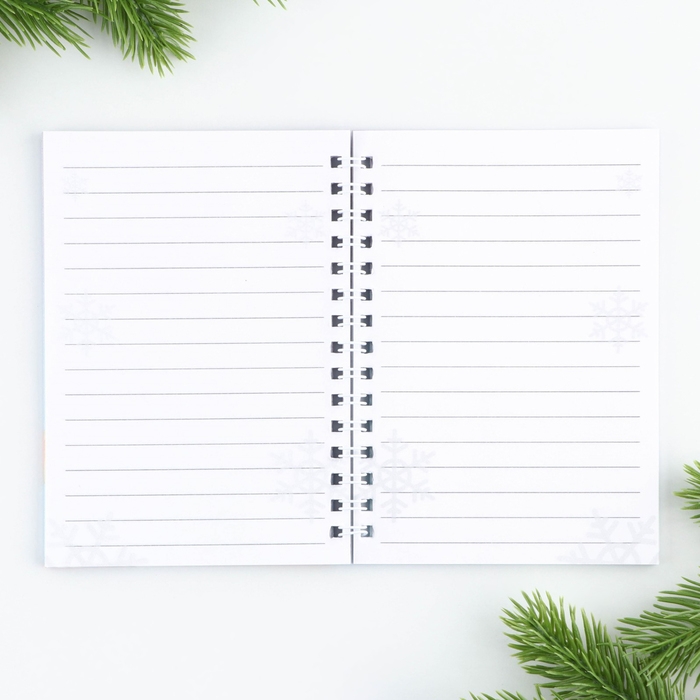 Подарочный набор новогодний блокнот на спирали, магнитные закладки 3 шт и ручка пластик &laquo;Чудеса рядом&raquo;