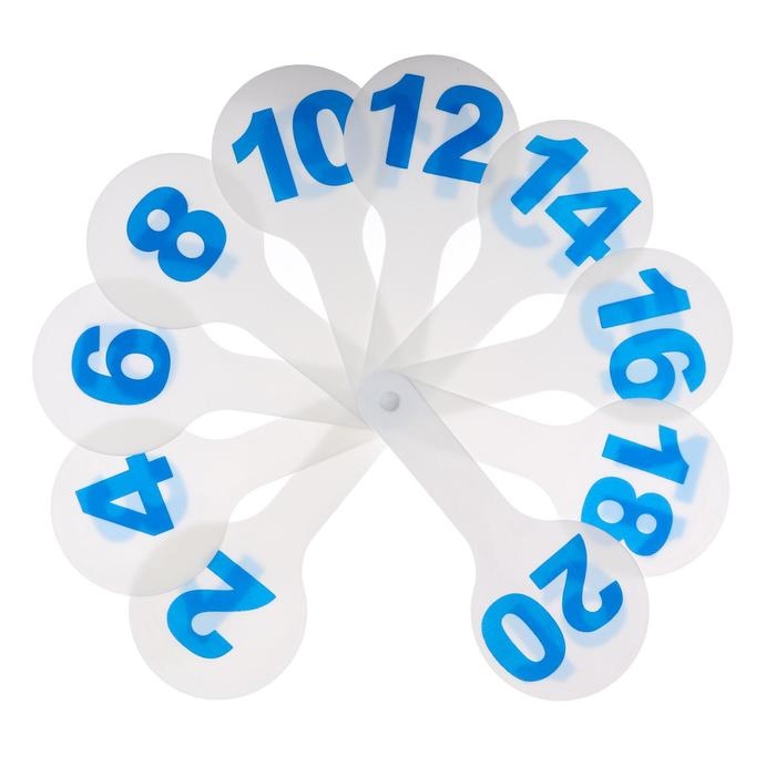 Веер-касса, цифры от 1 до 20, Calligrata, пакет с европодвесом, МИКС Веер-касса, цифры от 1 до 20, Calligrata, пакет с европодвесом, МИКС