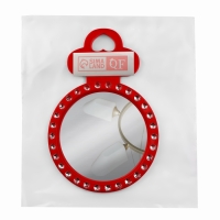 Зеркало настольное - подвесное &laquo;Круг&raquo;, с рамкой под фотографию, d зеркальной поверхности 12 см, фасовка 10 шт, цвет МИКС