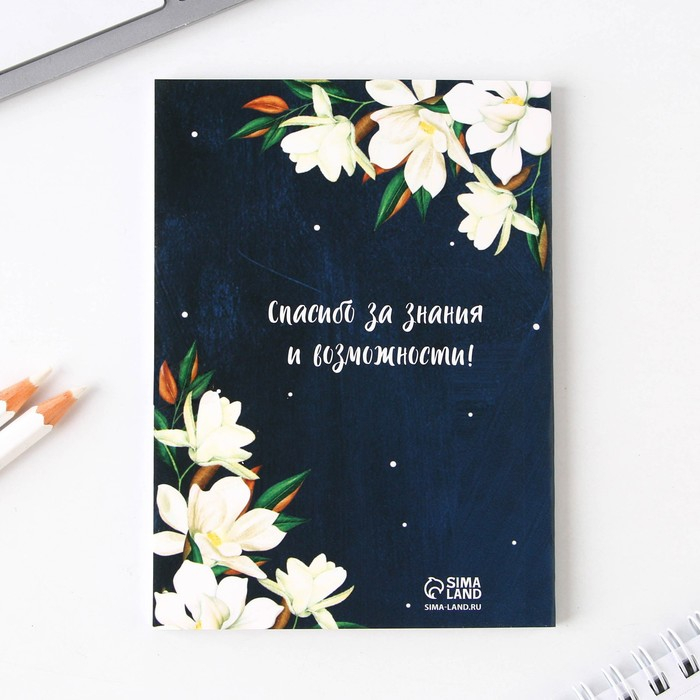 Набор &laquo;Дорогому учителю&raquo;: ежедневник А6, 64 листа, блок с липким слоем и ручка