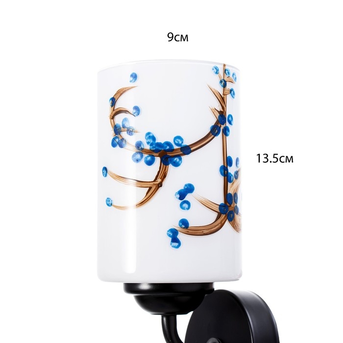 Бра "Сакура" Е27 40Вт черный 8х19 см