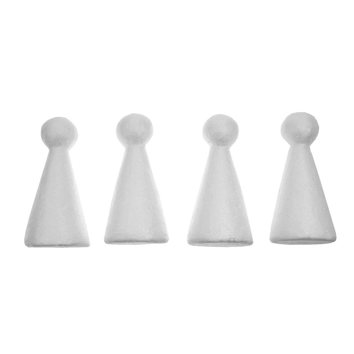 Новый год! Основа для творчества и декорирования &laquo;Колпак&raquo;, набор 4 шт., размер 1 шт. &mdash; 13 &times; 6 &times; 6 см