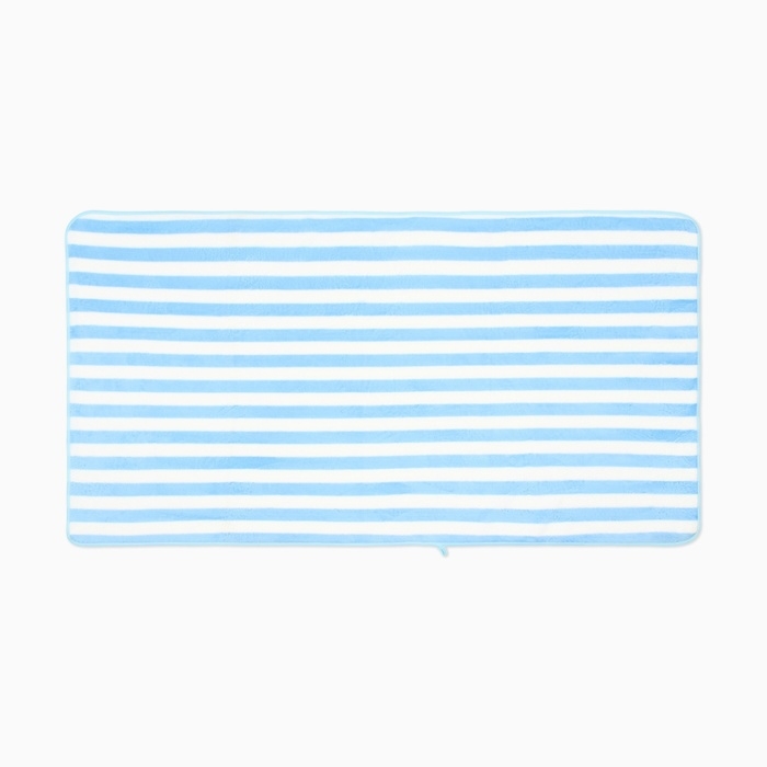 Полотенце банное Этель Полотенце банное Этель "Полосы", цв. голубой, 70х140 см, 100% п/э, 240 г/м2