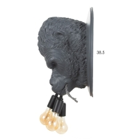 Бра "Горилла" 3хЕ27 40Вт серый51,5х51,5х32см