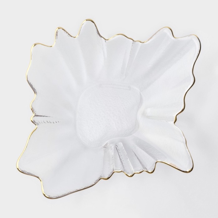 Тарелка стеклянная сервировочная &laquo;Рени&raquo;, 24&times;22&times;6 см, цвет прозрачный