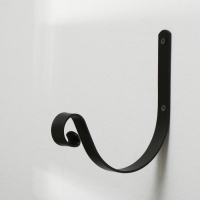 Кронштейн для кашпо, кованый, 18 см, металл, чёрный