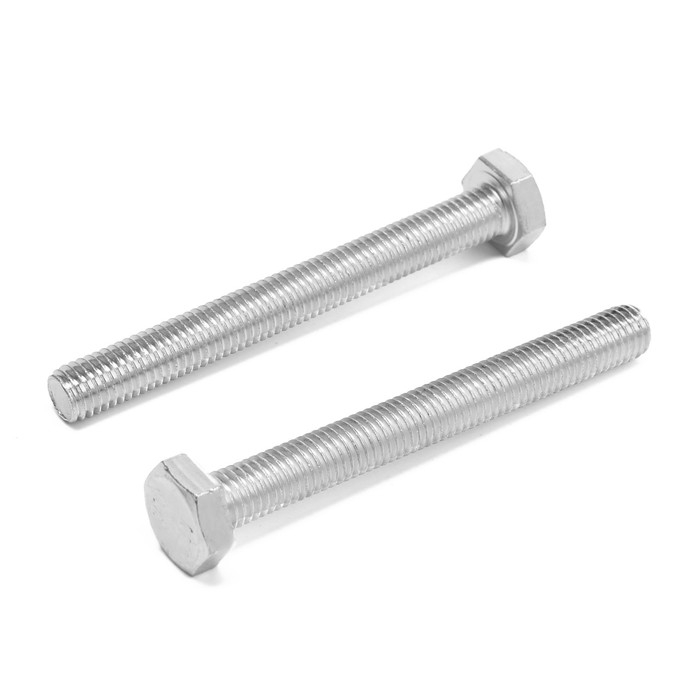 Болт ТУНДРА, оцинкованный, DIN 933, класс прочности 8.8, М10х90 мм, 1 кг Болт ТУНДРА, оцинкованный, DIN 933, класс прочности 8.8, М10х90 мм, 1 кг