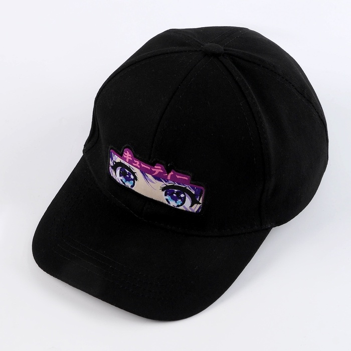 Кепка детская для девочки «Глаза»,аниме, р-р 52-54, 5-7 лет Кепка детская для девочки «Глаза»,аниме, р-р 52-54, 5-7 лет