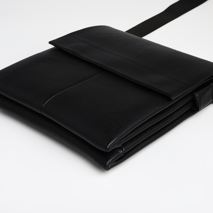 Сумка мужская через плечо TEXTURA, наружный карман, цвет чёрный Сумка мужская через плечо TEXTURA, наружный карман, цвет чёрный