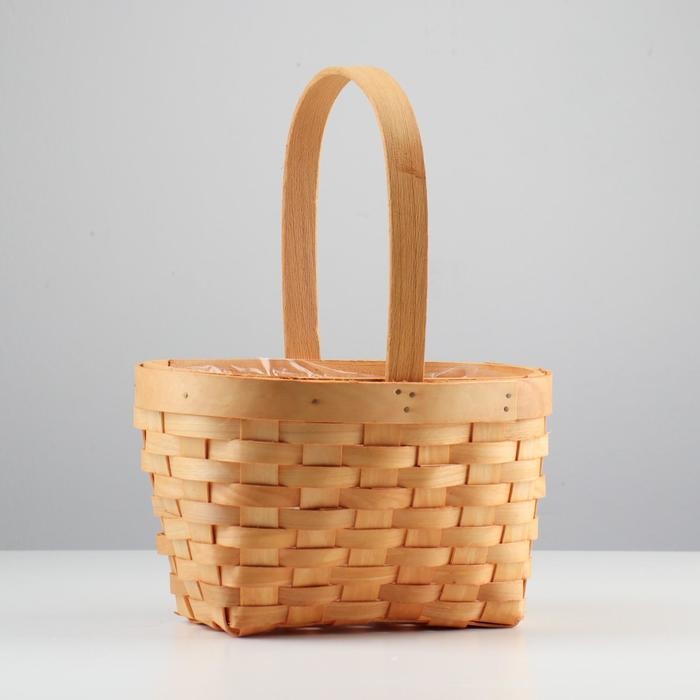 Корзина плетеная, секвойя, 22х15,5х12/25,5 см Корзина плетеная, секвойя, 22х15,5х12/25,5 см