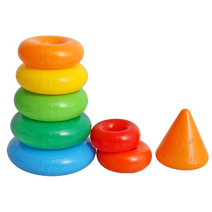 Пирамидка «Гигант», 20 колец с конусом Пирамидка «Гигант», 20 колец с конусом
