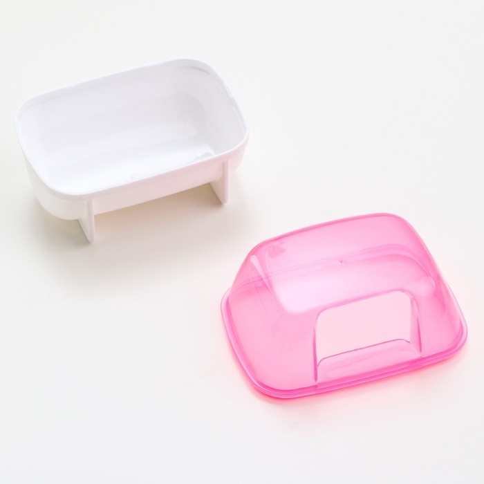 Туалет для грызунов Туалет для грызунов "Пижон", 10,2 х 7,2 х 7,2 см, розовый