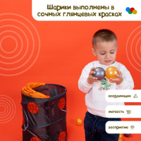 Шарики для сухого бассейна &laquo;Перламутровые&raquo;, диаметр шара 7,5 см, набор 100 штук, цвет металлик