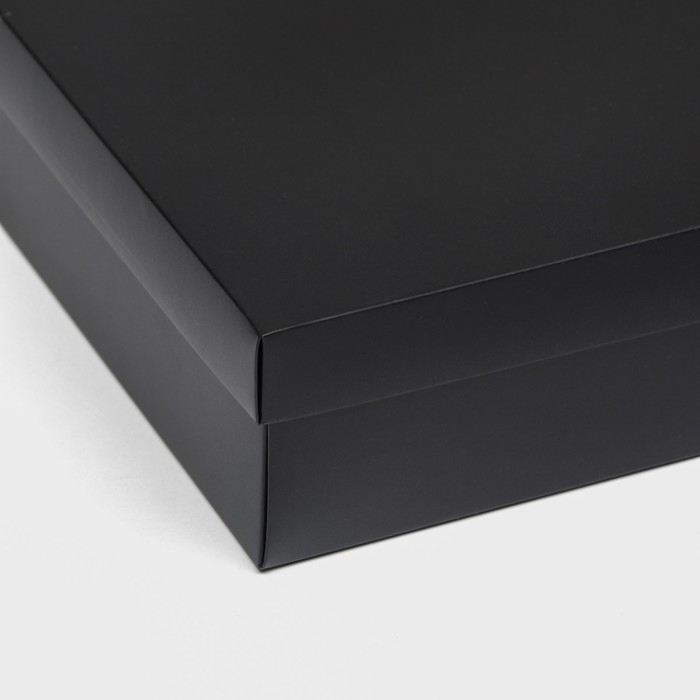 Коробка подарочная складная, упаковка, крышка-дно, чёрная, 30 х 30 х 8 см Коробка подарочная складная, упаковка, крышка-дно, чёрная, 30 х 30 х 8 см