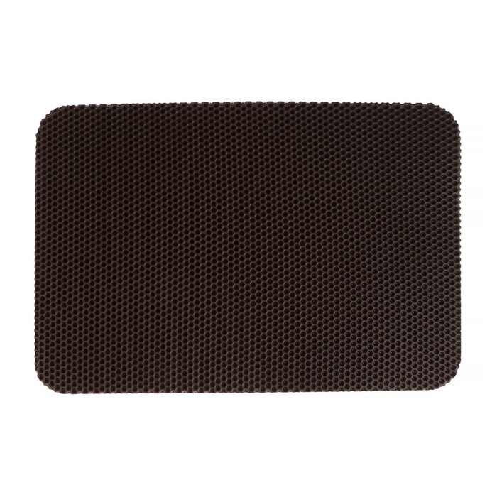 Коврик eva универсальный Grand Caratt, Соты 43 х 62 см, коричневый