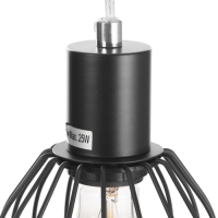 Светильник подвесной "Лофт" 1х25Вт Е27 Чёрный 12х116х11 Светильник подвесной "Лофт" 1х25Вт Е27 Чёрный 12х116х11