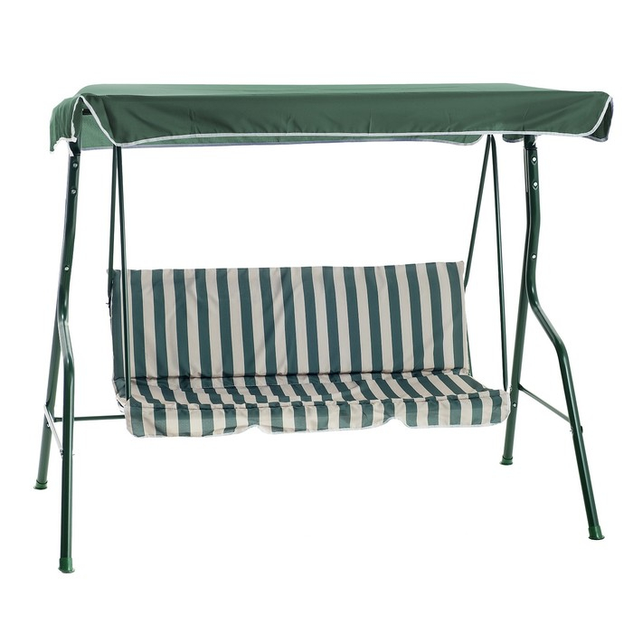 Качели садовые Качели садовые "Уют" зеленые, 170 х 150 х 110 см, максимальная нагрузка 210 кг