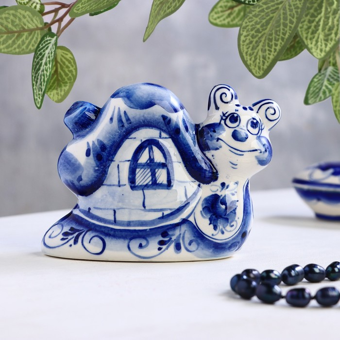 Сувенир &laquo;Улитка с домиком&raquo;, 9 см, гжель