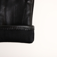 Перчатки мужские, безразмерные, без утеплителя, цвет чёрный Перчатки мужские, безразмерные, без утеплителя, цвет чёрный