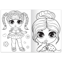 Раскраска &laquo;Стильные девчонки&raquo;, 68 стр., формат А4