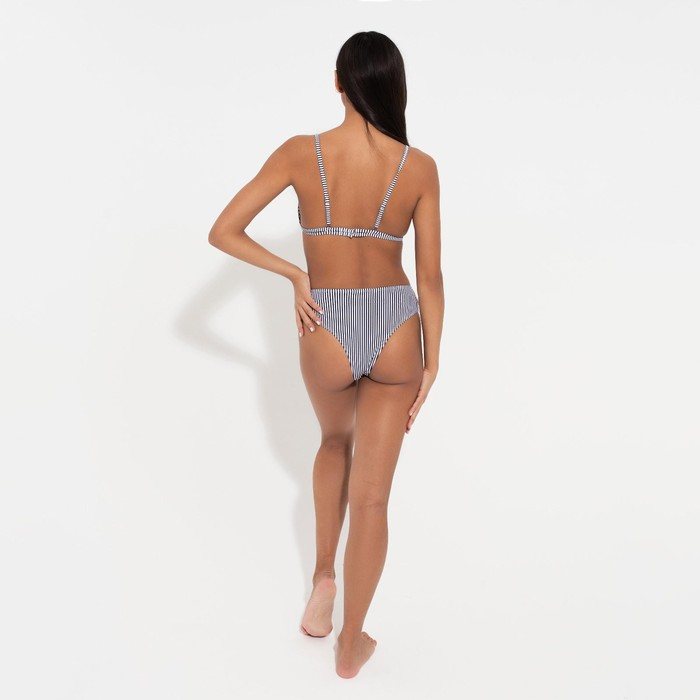 Купальник женский раздельный MINAKU Купальник женский раздельный MINAKU "Stripe", размер 48, цвет черно-белый