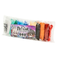 Лёгкий пластилин, набор 12 нежных цветов &laquo;Для мальчиков&raquo;