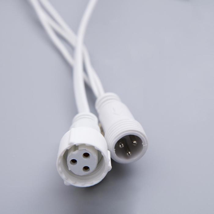 Гирлянда «Бахрома» 3 × 0.6 м, IP44, УМС, белая нить, 160 LED, свечение фиолетовое, 220 В Гирлянда «Бахрома» 3 × 0.6 м, IP44, УМС, белая нить, 160 LED, свечение фиолетовое, 220 В