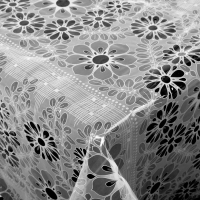 Скатерть без основы многоразовая &laquo;Ажурная&raquo;, 132&times;220 см, цвет микс